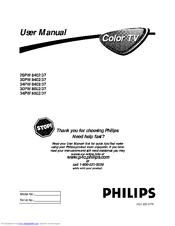 Philips 34-HDTV MONITOR WIDESCREEN TV 34PW8402 User Manual