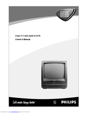 Philips 13 IN TV-VCR COMBI CCC130AT99 Owner's Manual