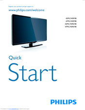 Philips 42PFL7409/98 Quick Start Manual
