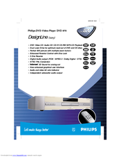 Philips DVD870/001 Specifications