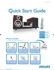 Philips MCD750/93 Quick Start Manual