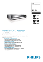 Philips DVDR7310H Specifications