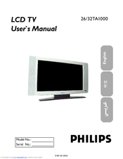 Philips 32TA1000 User Manual