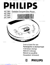 Philips AZ7481/00 Instructions For Use Manual