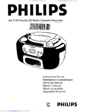 Philips AZ1113/00 Instructions For Use Manual