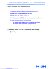 Philips ADSL 515 Upgrade Manual
