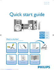 Philips MCD702/37 Quick Start Manual