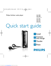 Philips SA1300 Quick Start Manual