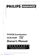 Philips/Magnavox CCX193AT Owner's Manual
