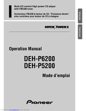 Pioneer DEH-P5200 Operation Manual