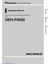 Pioneer Super Tuner III D DEH-P4550 Operation Manual