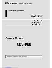 Pioneer XDV-P90 - DVD Changer - External Owner's Manual