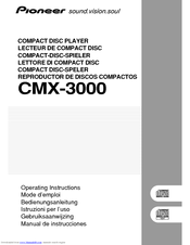 Pioneer CMX-3000 Operating Instructions Manual