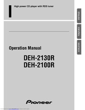 Pioneer DEH-2130R Operation Manual