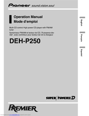 Pioneer DEH-P250 Operation Manual