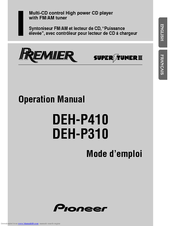 Pioneer DEH-P310 Operation Manual