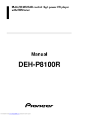 Pioneer DEH-P8100R Manual