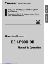Pioneer DEH-P900HDD Operation Manual