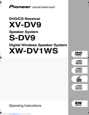 Pioneer S-DV9 Operating Instructions Manual