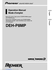 Pioneer P8MP - Premier DEH Radio Operation Manual