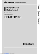 Pioneer CD-BTB100 Owner's Manual