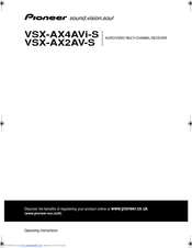 Pioneer VSX-AX4AVi-S Operating Instructions Manual