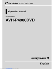 Pioneer AVH-P4900DVD - DVD Player With LCD Monitor Operation Manual