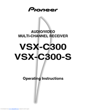 Pioneer VSX-C300-S Operating Instructions Manual