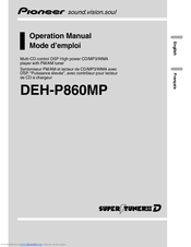 Pioneer DEH-P860MP Premier Operation Manual