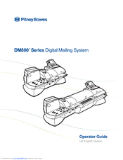 Pitney Bowes DM800 Series Operator's Manual
