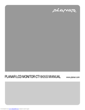 Planar CT1905S Manual