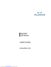 Planar PQ1710M User Manual