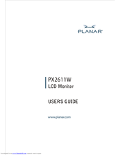 Planar PX2611W User Manual