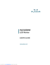 Planar PX2320MW User Manual