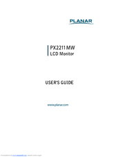 Planar PX2211MW User Manual