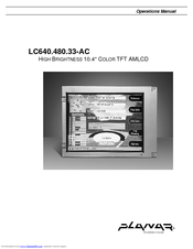 Planar LC640.480.33-AC Operation Manual