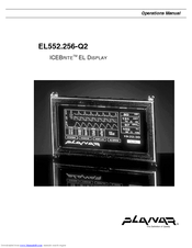 Planar ICEBrite EL Display EL552.256-Q2 Operation Manual