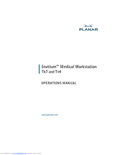 Planar Invitium Tk7 Operation Manual