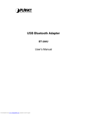 Planet BT-200U User Manual
