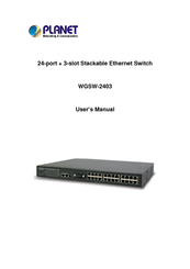 Planet WGSW-2403 User Manual