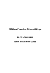 Planet PL-501-UK Quick Installation Manual