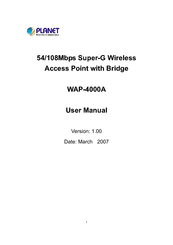 Planet WAP-4000A User Manual