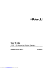 Polaroid T737 - Digital Camera - Compact User Manual
