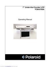 Polaroid FCM-0700A Operating Manual
