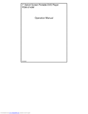 Polaroid PDM-0743M Operation Manual