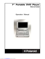 Polaroid PDV-0744M Operation Manual