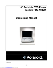 Polaroid PDV-1042M Operation Manual