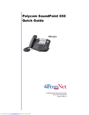 Polycom PENNNET 650 Quick Manual