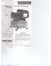 Porter-Cable CR1400 Instruction Manual