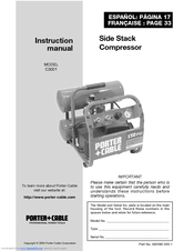 Porter-Cable C3001 Instruction Manual
